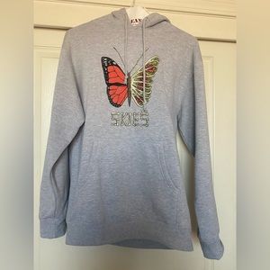 Lil Skies Merch Butterfly Rip Hoodie 2019
